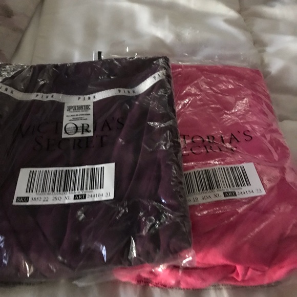 Pink 2 tee bundle /burgundy /hot pink soft cotton - Picture 3 of 3